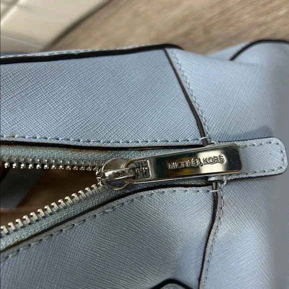 Michael Kors Sky Blue Tote - Picture 14 of 14